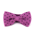 Nœud Papillon en point violet à pois noirs