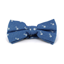 Nœud Papillon en denim clair avec motif d'écailles de poisson