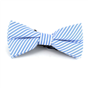 Nœud Papillon à fines rayures bleues et blanches