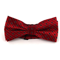 Nœud Papillon rouge avec cercles noirs