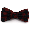 Nœud Papillon à carreaux rouge et noir