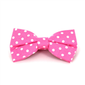 Nœud Papillon rose à pois blancs