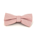 Nœud Papillon rose à rayures blanches