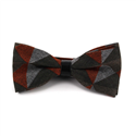 Nœud Papillon triangles oranges et cuir