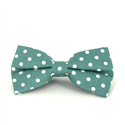 Nœud Papillon Vert à Pois Blancs