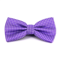 Nœud Papillon violet à pois blancs