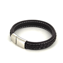 Bracelet en corde de cuir marron foncé I