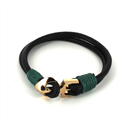 Bracelet en cuir avec ancre