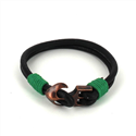 Bracelet en cuir avec ancre