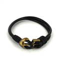 Bracelet en cuir avec ancre