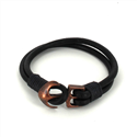 Bracelet en cuir avec ancre