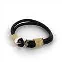 Bracelet en cuir avec ancre