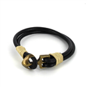 Bracelet en cuir avec ancre
