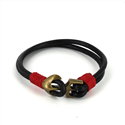 Bracelet en cuir avec ancre