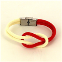 Bracelet Nœud Blanc et Rouge