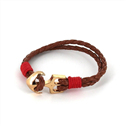 Bracelet en cuir tressé avec ancre