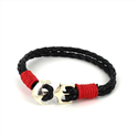 Bracelet en cuir tressé avec ancre