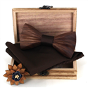 Ensemble Nœud Papillon en Bois