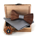Ensemble Nœud Papillon en Bois
