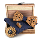 Ensemble Nœud Papillon en Bois