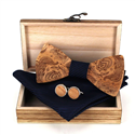 Ensemble Nœud Papillon en Bois