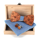 Ensemble Nœud Papillon en Bois