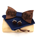 Ensemble Nœud Papillon en Bois