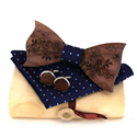 Ensemble Nœud Papillon en Bois
