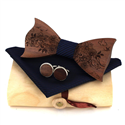 Ensemble Nœud Papillon en Bois