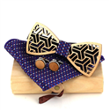 Ensemble Nœud Papillon en Bois