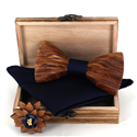 Ensemble Nœud Papillon en Bois