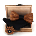 Ensemble Nœud Papillon en Bois