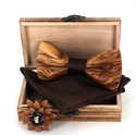 Ensemble Nœud Papillon en Bois