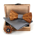 Ensemble Nœud Papillon en Bois