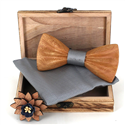 Ensemble Nœud Papillon en Bois