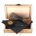 Ensemble Nœud Papillon en Bois