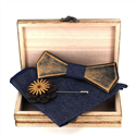 Ensemble Nœud Papillon en Bois